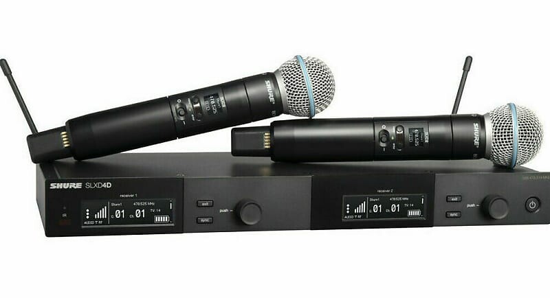 Беспроводная система Shure SLXD24D/B58 G58 Dual Wireless System w/ 2 SLXD2/B58 Handheld Transmitters
Беспроводная система Shure SLXD24D/B58 G58 Dual Wireless System w/ 2 SLXD2/B58 Handheld Transmitters