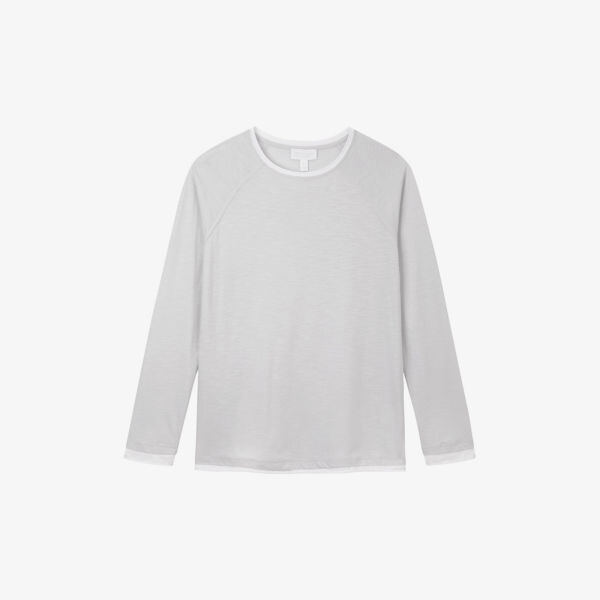Топ из органического хлопка с длинными рукавами и круглым вырезом The White Company, белый
Топ из органического хлопка с длинными рукавами и круглым вырезом The White Company, белый