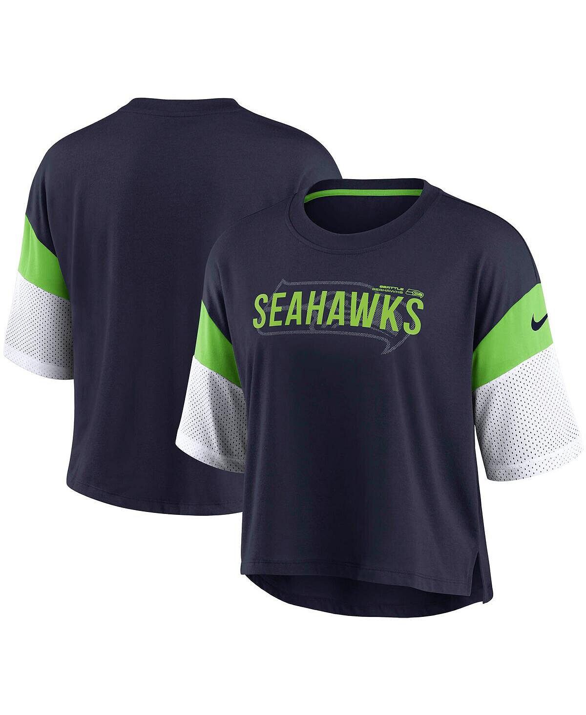 Женский укороченный топ темно-синего и белого цветов Seattle Seahawks Nickname Tri-Blend Performance Nike
Женский укороченный топ темно-синего и белого цветов Seattle Seahawks Nickname Tri-Blend Performance Nike