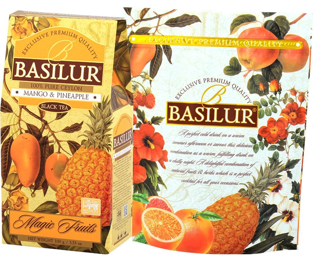 Чай BASILUR Черный цейлонский с ананасом, манго, цедрой апельсина, васильками и ароматом манго, ананаса и маракуйи 100 г
Чай BASILUR Черный цейлонский с ананасом, манго, цедрой апельсина, васильками и ароматом манго, ананаса и маракуйи 100 г