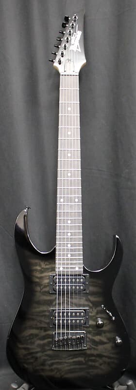 Электрогитара Ibanez GRG7221QA 7-String Electric Guitar Transparent Black Burst
Электрогитара Ibanez GRG7221QA 7-String Electric Guitar Transparent Black Burst