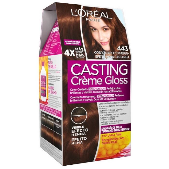 Краска для волос Casting Creme Gloss Tintes L'Oréal París, 443 Cobrizo Efecto Henna
Краска для волос Casting Creme Gloss Tintes L'Oréal París, 443 Cobrizo Efecto Henna
