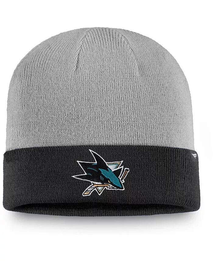 Мужская серо-черная вязаная шапка San Jose Sharks с манжетами Fanatics, мультиколор
Мужская серо-черная вязаная шапка San Jose Sharks с манжетами Fanatics, мультиколор