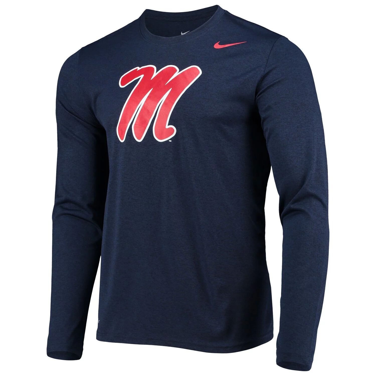 Мужская темно-синяя футболка с длинным рукавом и логотипом Ole Miss Rebels School Legend Performance Nike
Мужская темно-синяя футболка с длинным рукавом и логотипом Ole Miss Rebels School Legend Performance Nike
