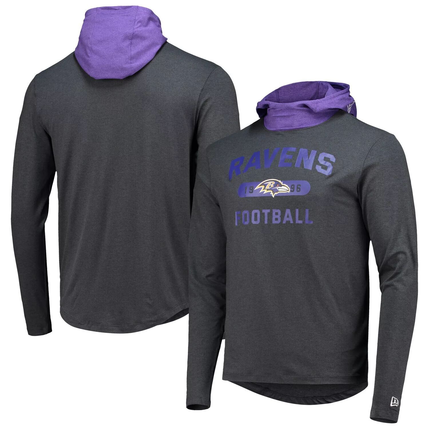 Мужская черная/фиолетовая футболка с капюшоном и длинным рукавом Baltimore Ravens Active Block New Era, Черный
Мужская черная/фиолетовая футболка с капюшоном и длинным рукавом Baltimore Ravens Active Block New Era, Черный