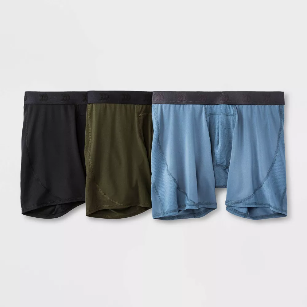 Мужские трусы-боксеры Jersey Mesh Performance 3pk - All In Motion, цвет Black/Olive/Stability Blue
Мужские трусы-боксеры Jersey Mesh Performance 3pk - All In Motion, цвет Black/Olive/Stability Blue