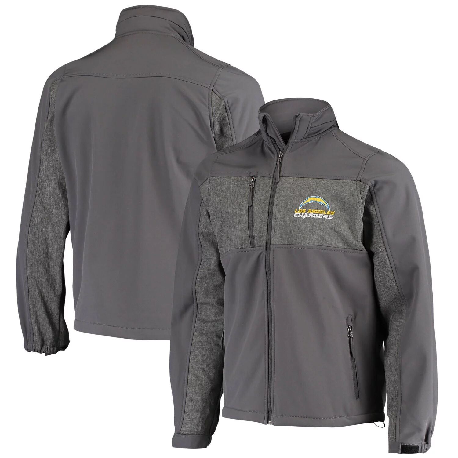 Мужская графитовая куртка Los Angeles Chargers Zephyr Softshell с молнией во всю длину
Мужская графитовая куртка Los Angeles Chargers Zephyr Softshell с молнией во всю длину