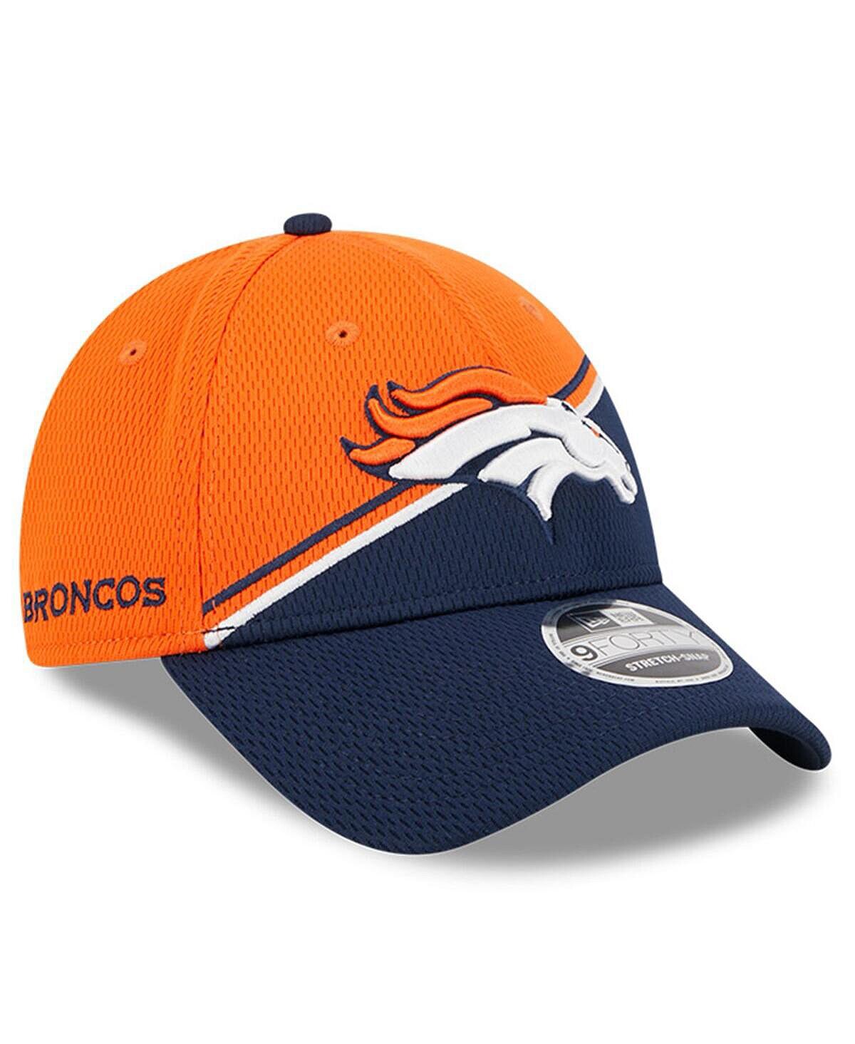 Мужская оранжево-темно-синяя регулируемая кепка Denver Broncos 2023 Sideline 9FORTY New Era
Мужская оранжево-темно-синяя регулируемая кепка Denver Broncos 2023 Sideline 9FORTY New Era