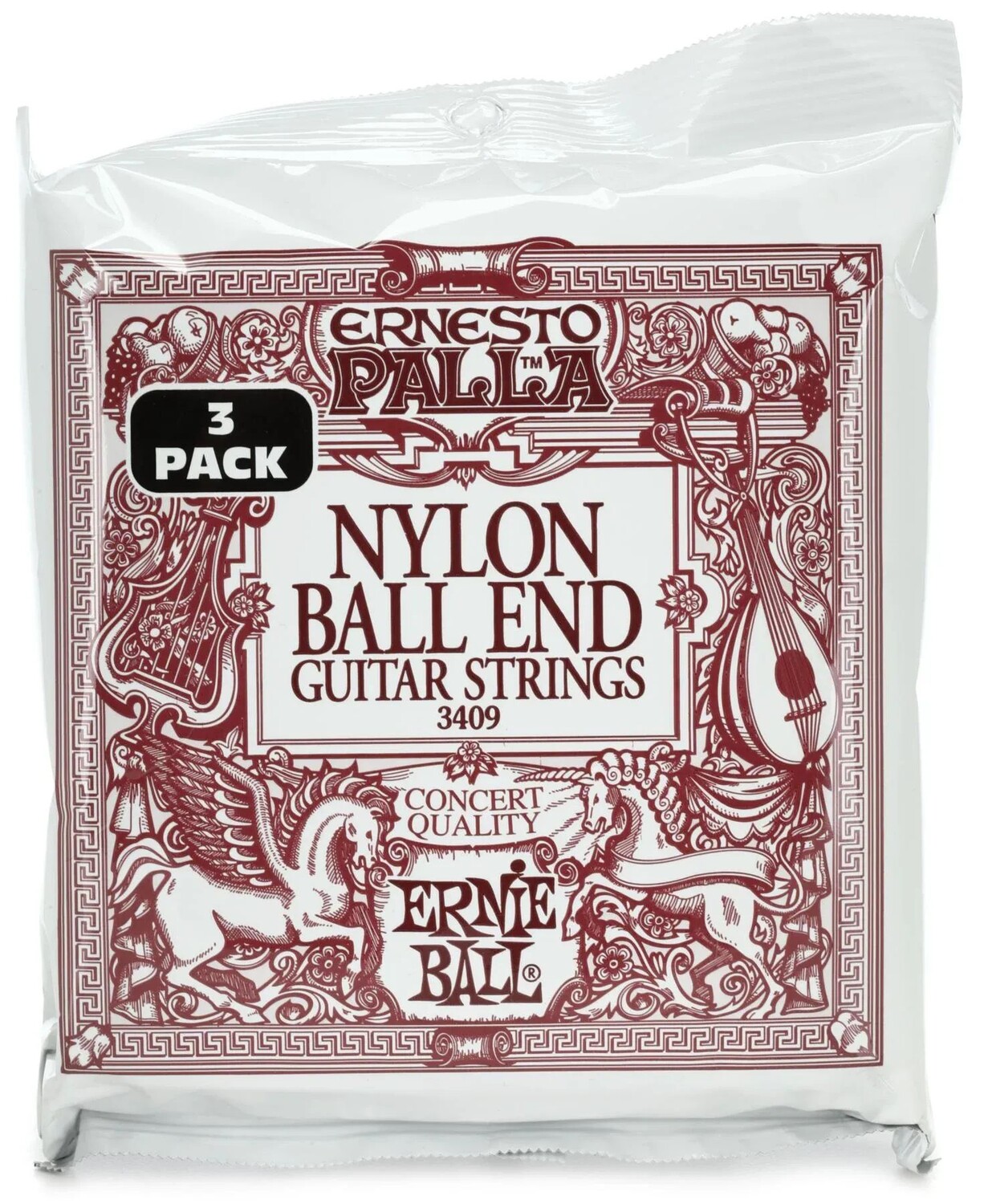 Ernie Ball 3409 Ernesto Palla Нейлоновые струны для классической гитары с шариковыми наконечниками черного и золотого цвета — завод среднего натяжения (3 шт.)
Ernie Ball 3409 Ernesto Palla Нейлоновые струны для классической гитары с шариковыми наконечниками черного и золотого цвета — завод среднего натяжения (3 шт.)