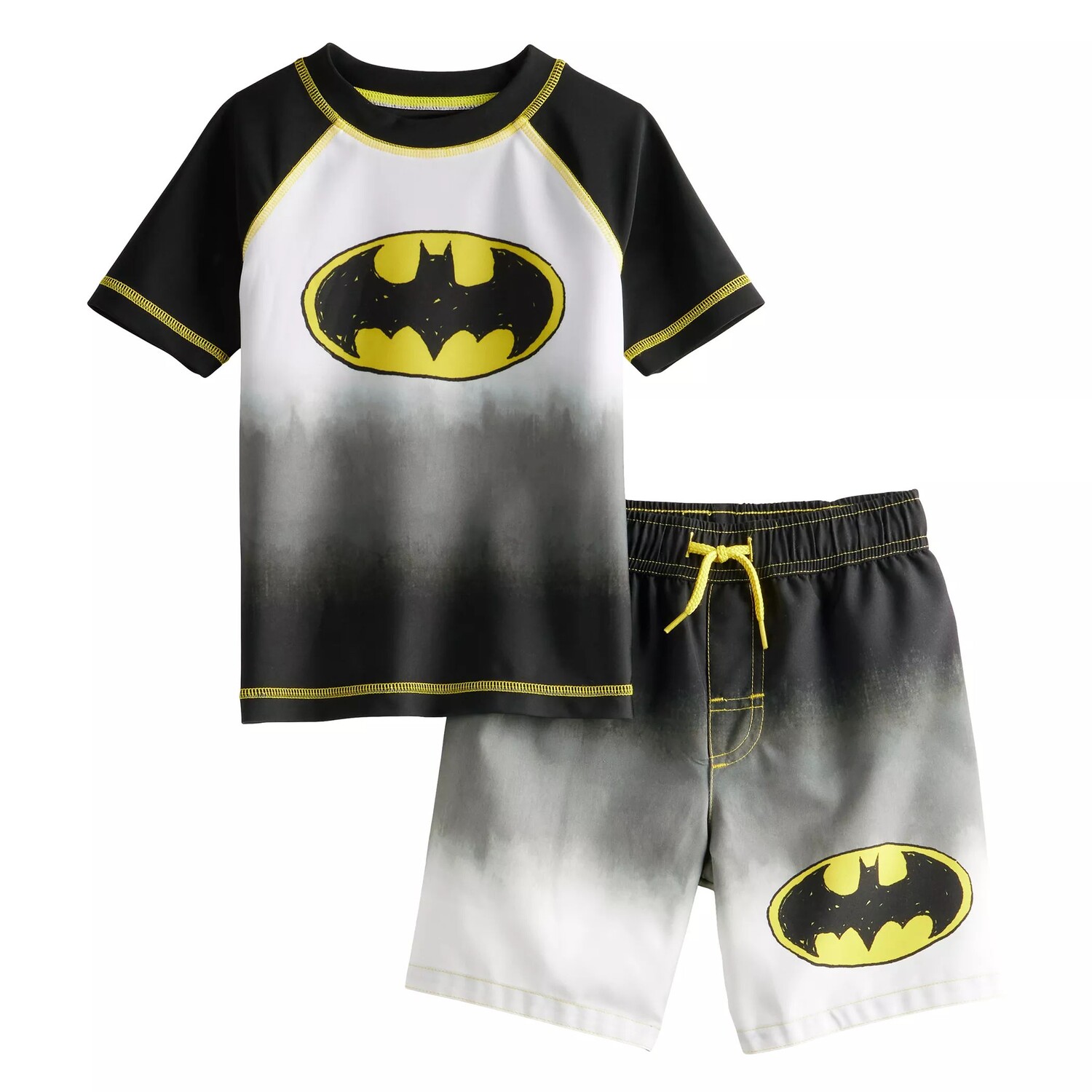Комплект топа и шорт для плавания для малышей DC Comics Batman Rash Guard Licensed Character
Комплект топа и шорт для плавания для малышей DC Comics Batman Rash Guard Licensed Character