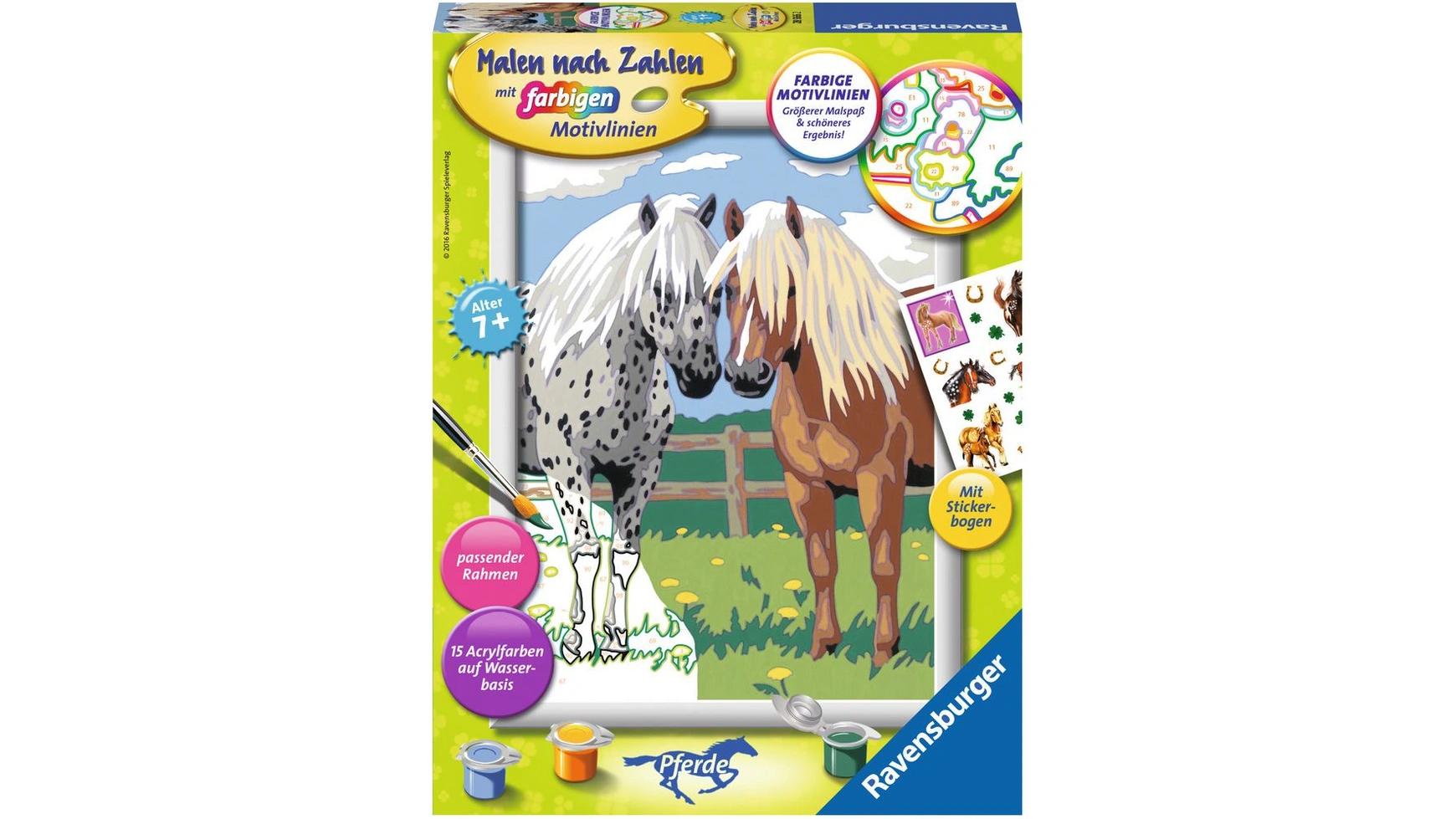 Рисование по номерам цветными мотивными линиями счастливые лошади Ravensburger Beschäftigung
Рисование по номерам цветными мотивными линиями счастливые лошади Ravensburger Beschäftigung