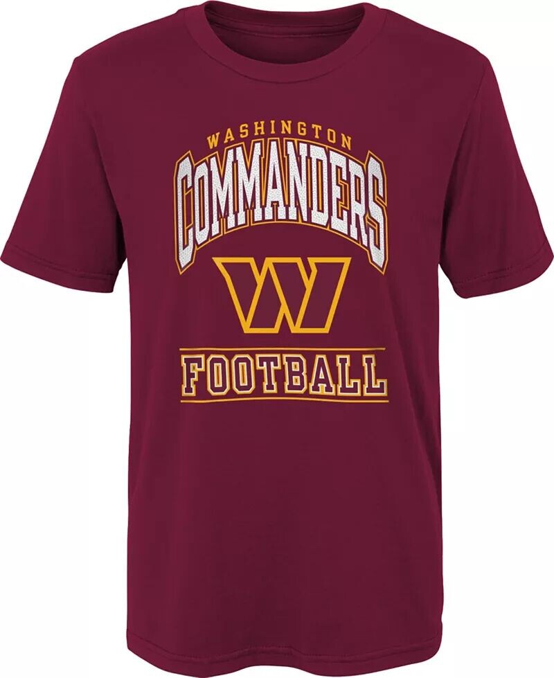 Nfl Team Apparel Для мальчиков, красная футболка Washington Commanders с большими блокаторами
Nfl Team Apparel Для мальчиков, красная футболка Washington Commanders с большими блокаторами