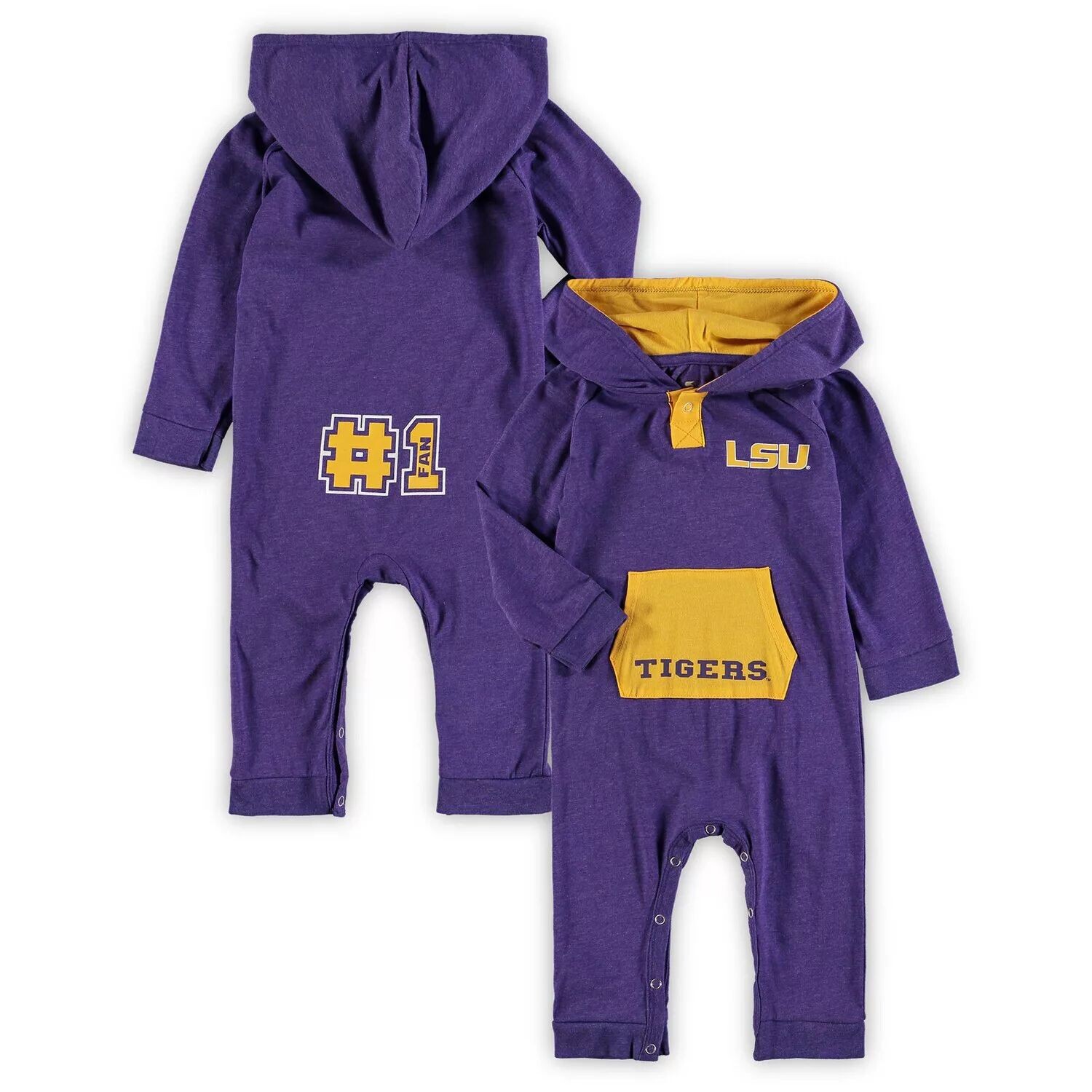 Комбинезон с капюшоном Colosseum Purple LSU Tigers Генри для новорожденных и младенцев Colosseum
Комбинезон с капюшоном Colosseum Purple LSU Tigers Генри для новорожденных и младенцев Colosseum