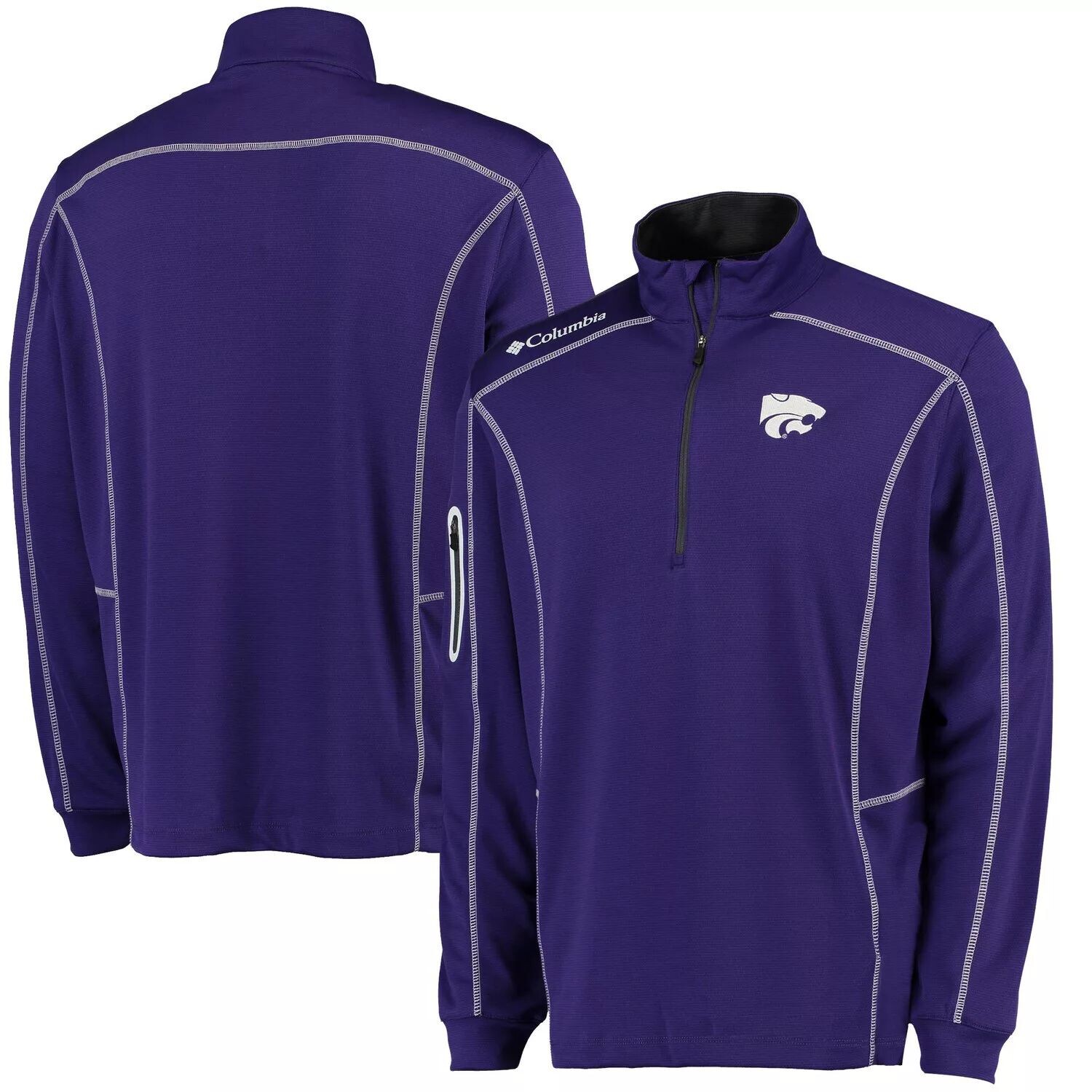 Мужская фиолетовая куртка Columbia Golf Kansas State Wildcats Shotgun Omni-Wick с молнией на четверть
Мужская фиолетовая куртка Columbia Golf Kansas State Wildcats Shotgun Omni-Wick с молнией на четверть