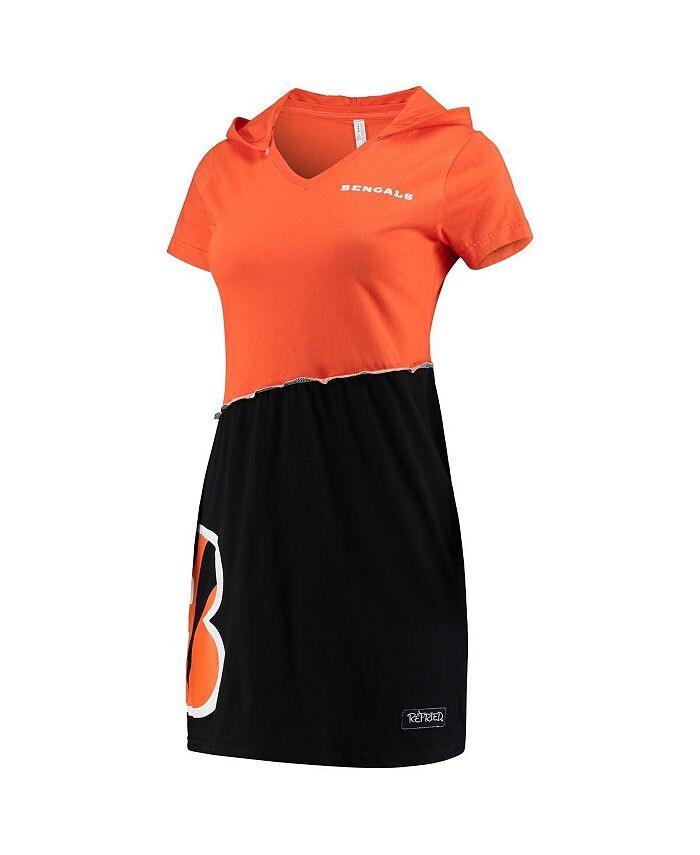 Женское оранжево-черное мини-платье Cincinnati Bengals с капюшоном Refried Apparel, оранжевый
Женское оранжево-черное мини-платье Cincinnati Bengals с капюшоном Refried Apparel, оранжевый