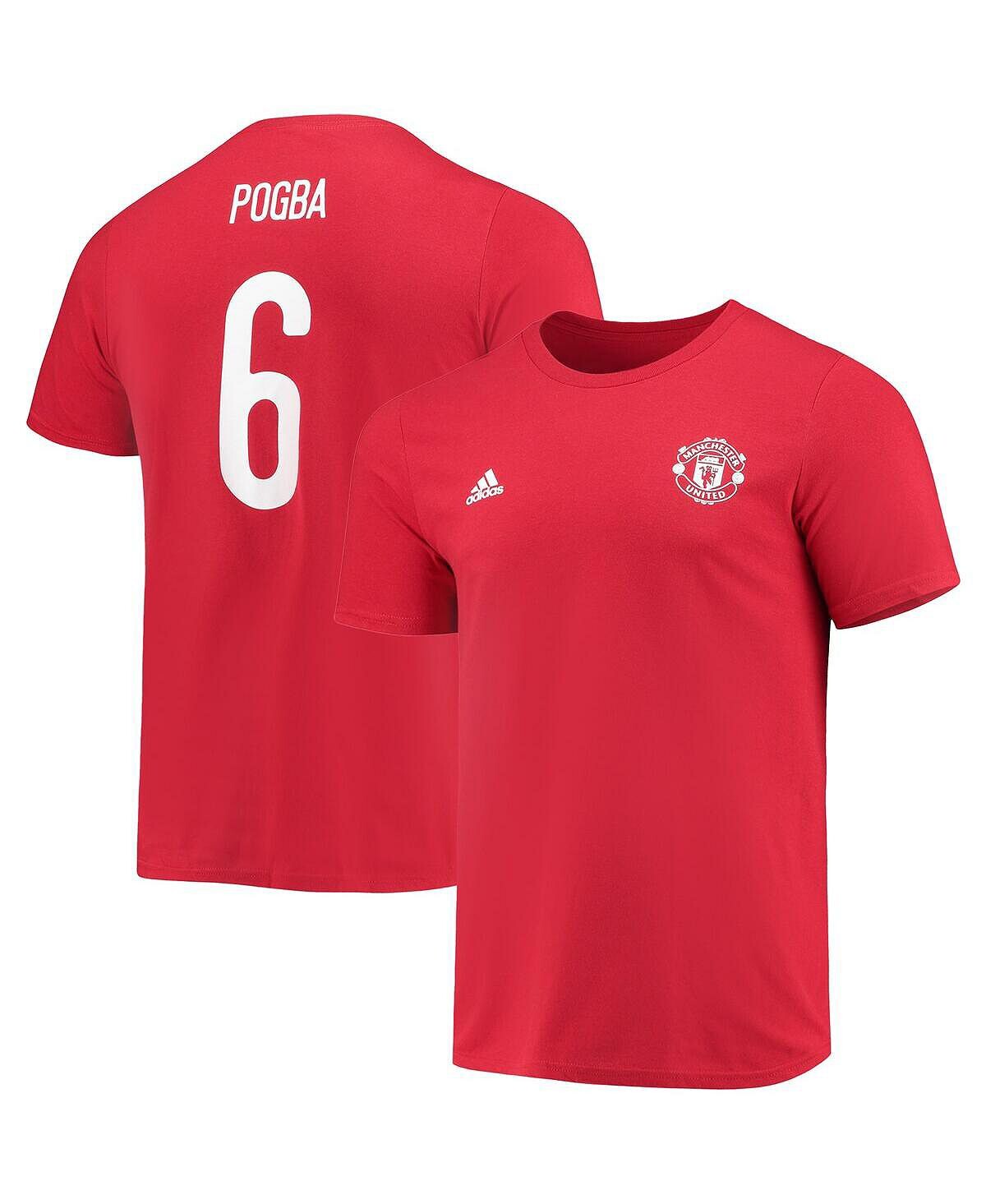 Мужская красная футболка с именем Поля Погба Manchester United и номером усилителя adidas, Красный
Мужская красная футболка с именем Поля Погба Manchester United и номером усилителя adidas, Красный