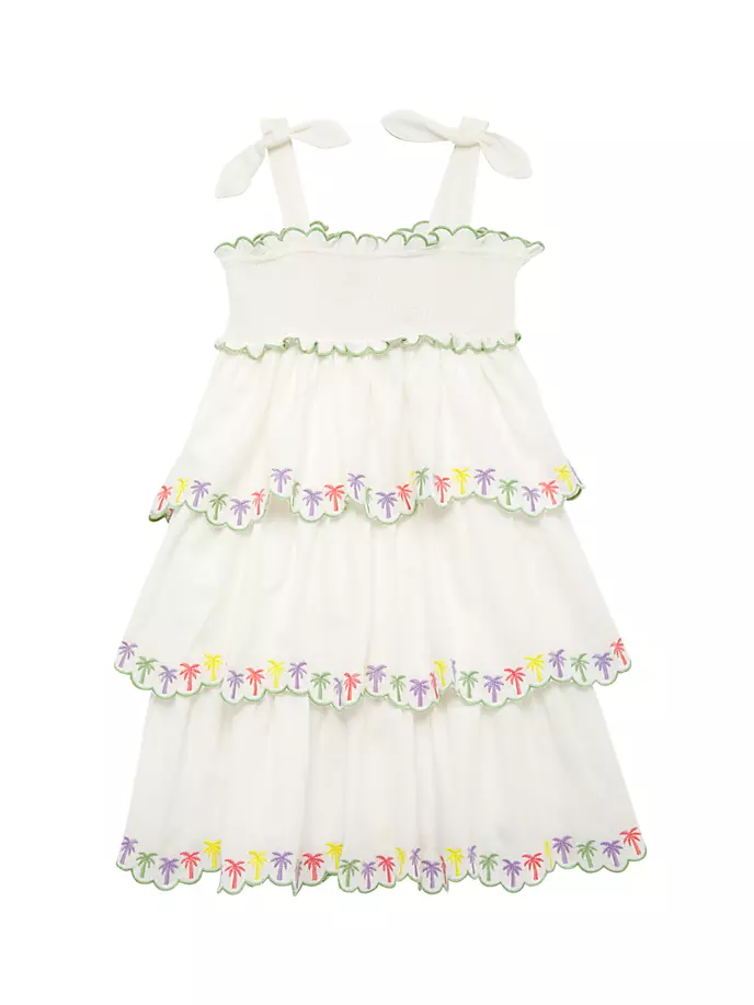 Платье для маленьких девочек с вышивкой в виде ладоней и фестонами Zimmermann Kids, мультиколор
Платье для маленьких девочек с вышивкой в виде ладоней и фестонами Zimmermann Kids, мультиколор