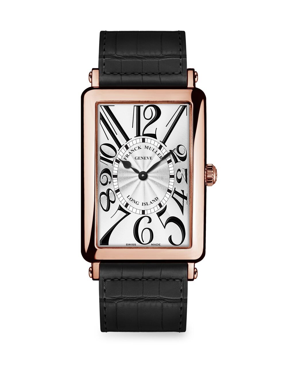 Часы Long Island из розового золота с ремешком из кожи аллигатора Franck Muller, черный
Часы Long Island из розового золота с ремешком из кожи аллигатора Franck Muller, черный
