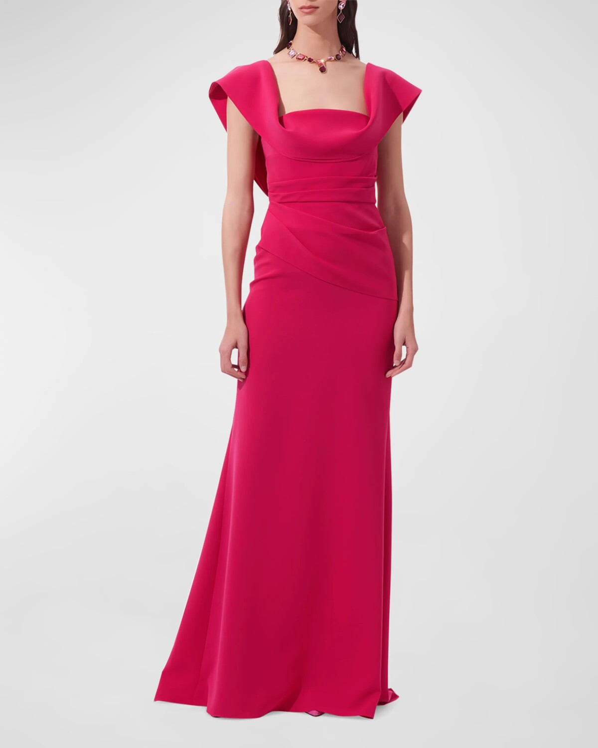 Расклешенное платье без рукавов с драпировкой Carolina Herrera, цвет Cerise Pink
Расклешенное платье без рукавов с драпировкой Carolina Herrera, цвет Cerise Pink