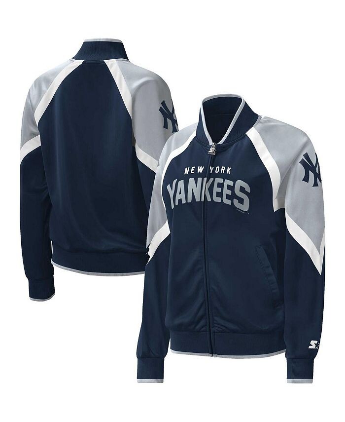 Женская темно-синяя спортивная куртка с молнией во всю длину реглан New York Yankees Touchdown Starter, синий
Женская темно-синяя спортивная куртка с молнией во всю длину реглан New York Yankees Touchdown Starter, синий