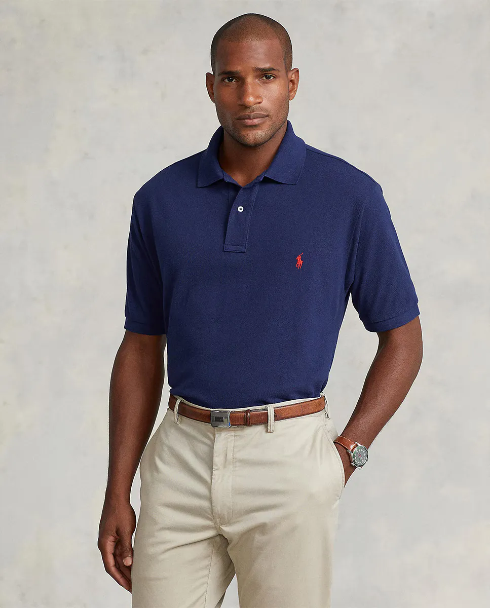 Мужская хлопковая рубашка-поло стандартного кроя больших размеров Polo Ralph Lauren, темно-синий
Мужская хлопковая рубашка-поло стандартного кроя больших размеров Polo Ralph Lauren, темно-синий