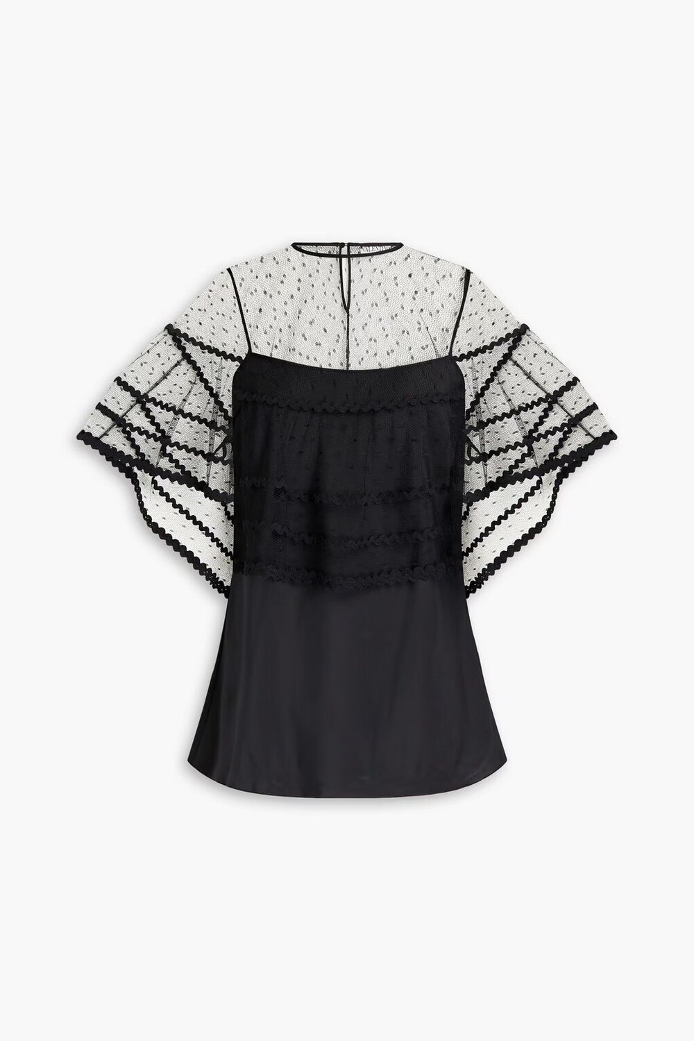 Топ с эффектом накидки "пуэн-деспри" и крепдешина с запахом Redvalentino, черный
Топ с эффектом накидки "пуэн-деспри" и крепдешина с запахом Redvalentino, черный
