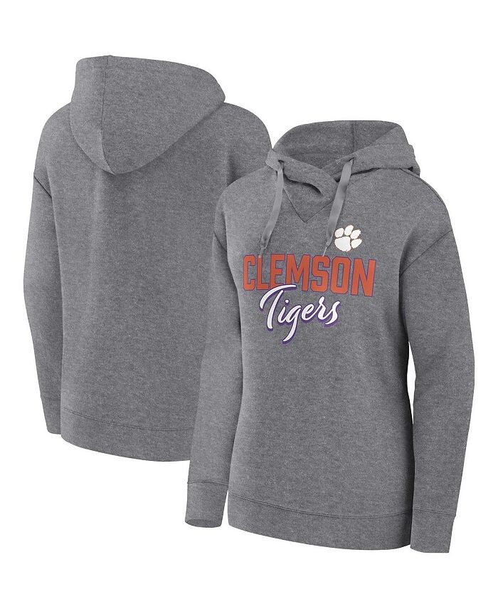 Женский пуловер с капюшоном с фирменным логотипом Heather Grey Clemson Tigers Script Favorite Fanatics, серый
Женский пуловер с капюшоном с фирменным логотипом Heather Grey Clemson Tigers Script Favorite Fanatics, серый