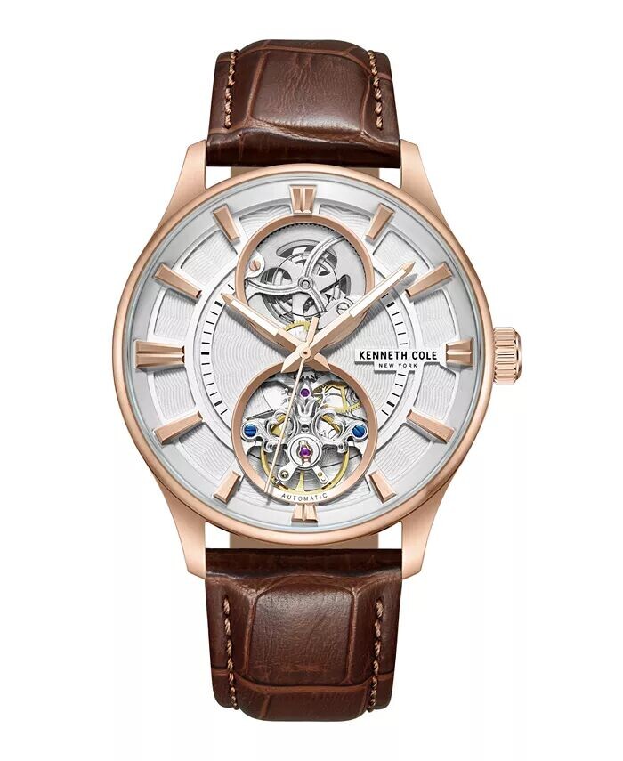 Мужские автоматические коричневые из нержавеющей стали 43,5 мм Kenneth Cole New York, коричневый
Мужские автоматические коричневые из нержавеющей стали 43,5 мм Kenneth Cole New York, коричневый
