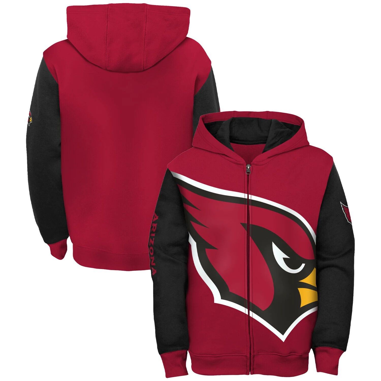 Молодежная толстовка с капюшоном на молнии и черной доской с плакатами Arizona Cardinals Outerstuff
Молодежная толстовка с капюшоном на молнии и черной доской с плакатами Arizona Cardinals Outerstuff