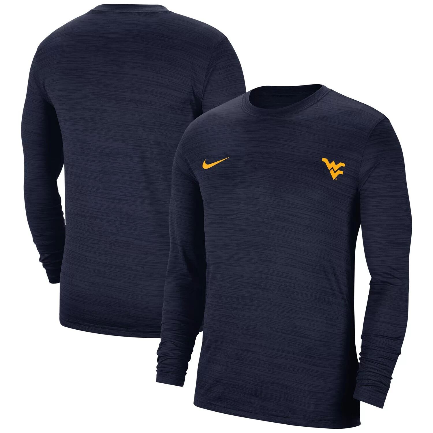 Мужская темно-синяя футболка с длинным рукавом West Virginia Mountaineers Velocity Legend Performance Nike, Синий
Мужская темно-синяя футболка с длинным рукавом West Virginia Mountaineers Velocity Legend Performance Nike, Синий