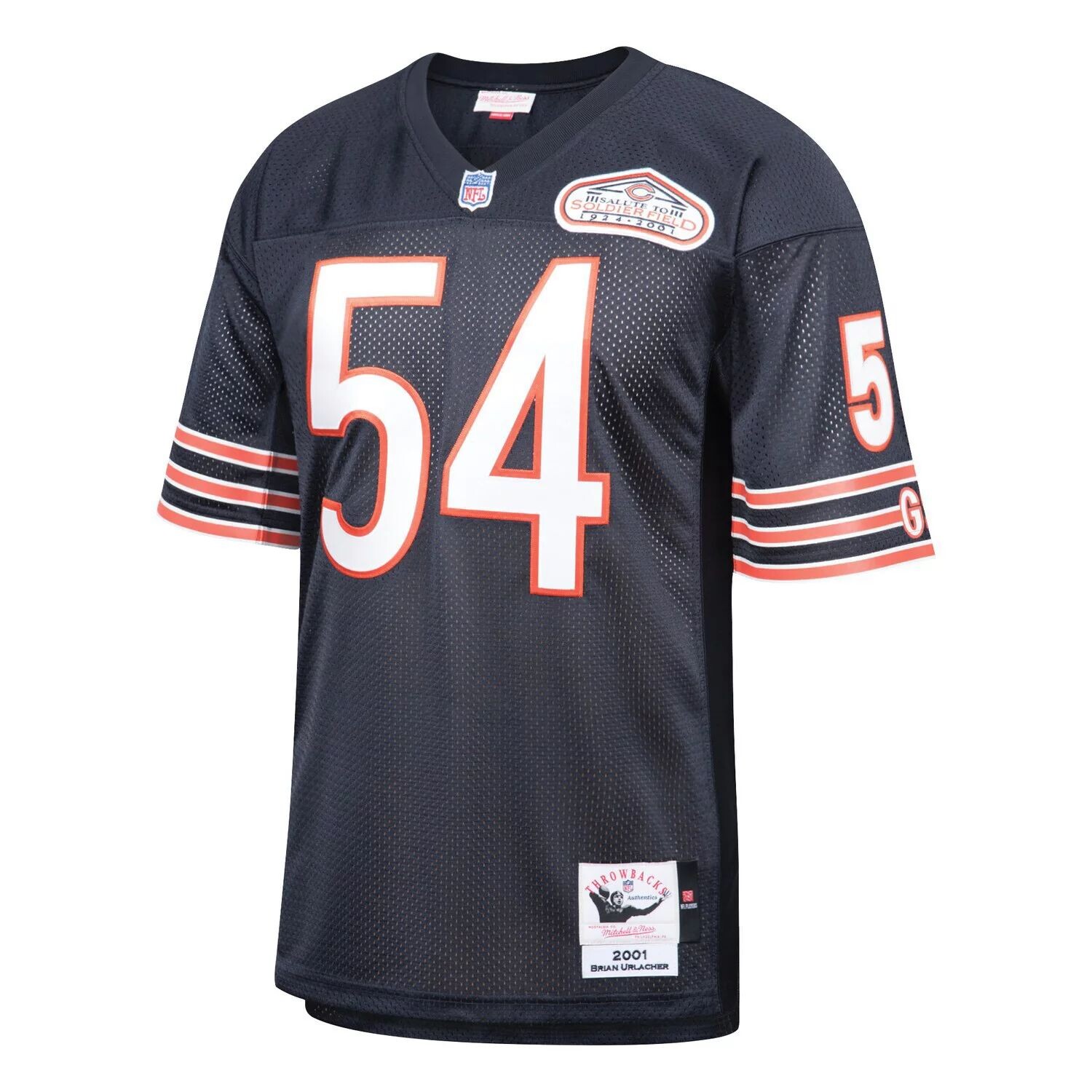 Мужская футболка Mitchell & Ness Brian Urlacher Navy Chicago Bears 2001 Authentic Throwback для игрока в отставке
Мужская футболка Mitchell & Ness Brian Urlacher Navy Chicago Bears 2001 Authentic Throwback для игрока в отставке