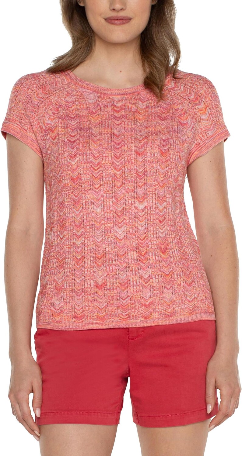 Свитер Liverpool Los Angeles Short Sleeve Scoop Neck Raglan Chevron Spacedye Sweater, цвет Sugar Coral Spacedye
Свитер Liverpool Los Angeles Short Sleeve Scoop Neck Raglan Chevron Spacedye Sweater, цвет Sugar Coral Spacedye