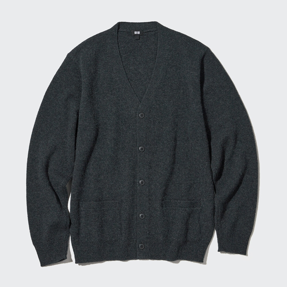 Uniqlo мужской и женский вязаный кардиган из мягкой овечьей шерсти с v-образным вырезом, пальто, свитер кардиган
Uniqlo мужской и женский вязаный кардиган из мягкой овечьей шерсти с v-образным вырезом, пальто, свитер кардиган
