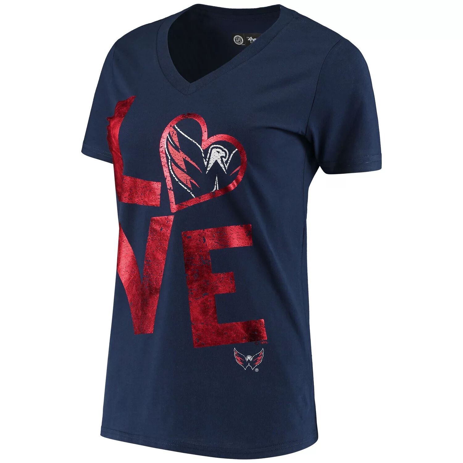Женская футболка G-III Sports by Carl Banks Navy Washington Capitals Game с V-образным вырезом G-III
Женская футболка G-III Sports by Carl Banks Navy Washington Capitals Game с V-образным вырезом G-III