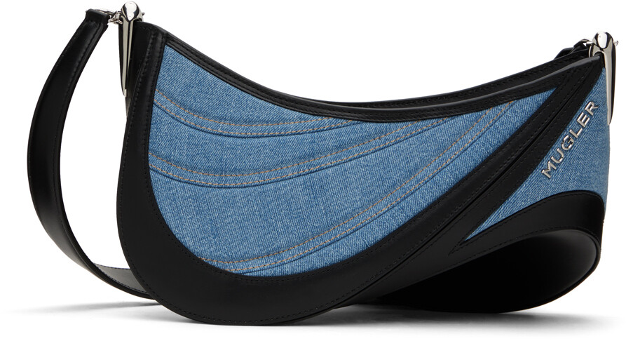 Черная и синяя джинсовая сумка Spiral Curve 01 среднего размера Mugler, цвет Medium blue/Black
Черная и синяя джинсовая сумка Spiral Curve 01 среднего размера Mugler, цвет Medium blue/Black