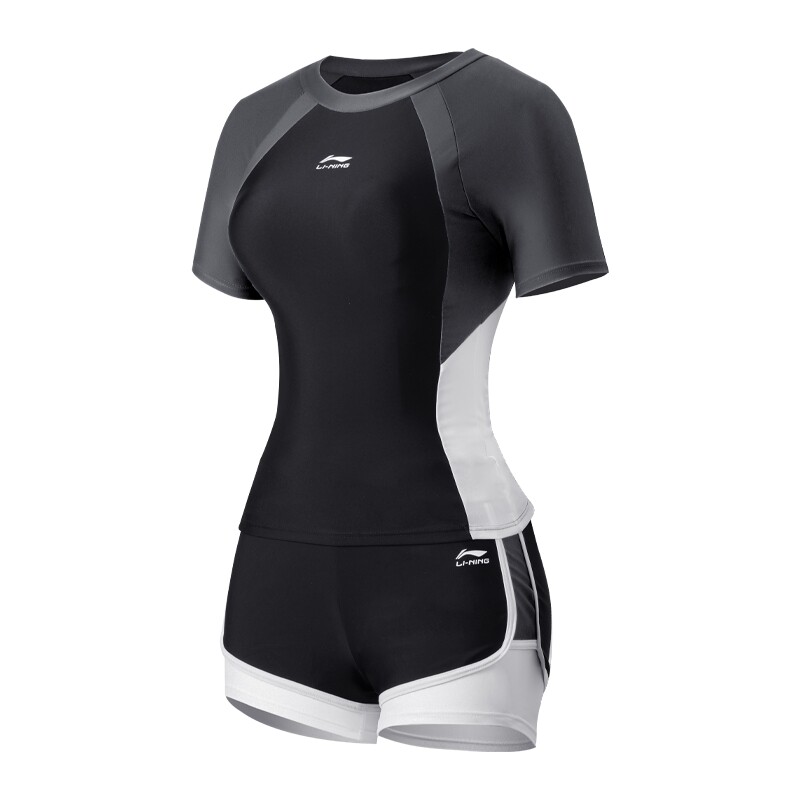 Li Ning ПОДКЛАДКА Женский купальник из двух частей, Черно-серый костюм (купальник + шапочка для плавания)
Li Ning ПОДКЛАДКА Женский купальник из двух частей, Черно-серый костюм (купальник + шапочка для плавания)