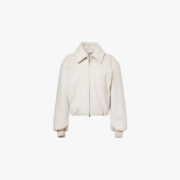 Куртка прямого кроя из смесовой шерсти с начесом и воротником Acne Studios, серый
Куртка прямого кроя из смесовой шерсти с начесом и воротником Acne Studios, серый