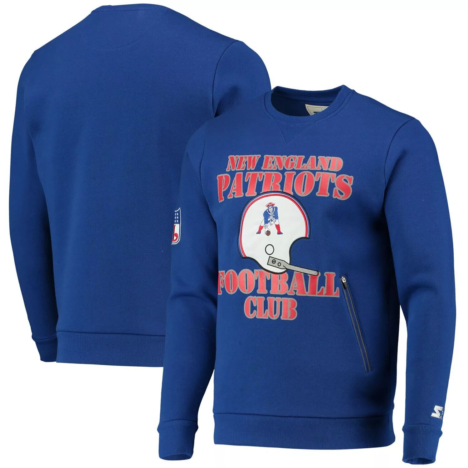 Мужской пуловер с капюшоном Royal New England Patriots Locker Room Throwback End Zone Starter
Мужской пуловер с капюшоном Royal New England Patriots Locker Room Throwback End Zone Starter