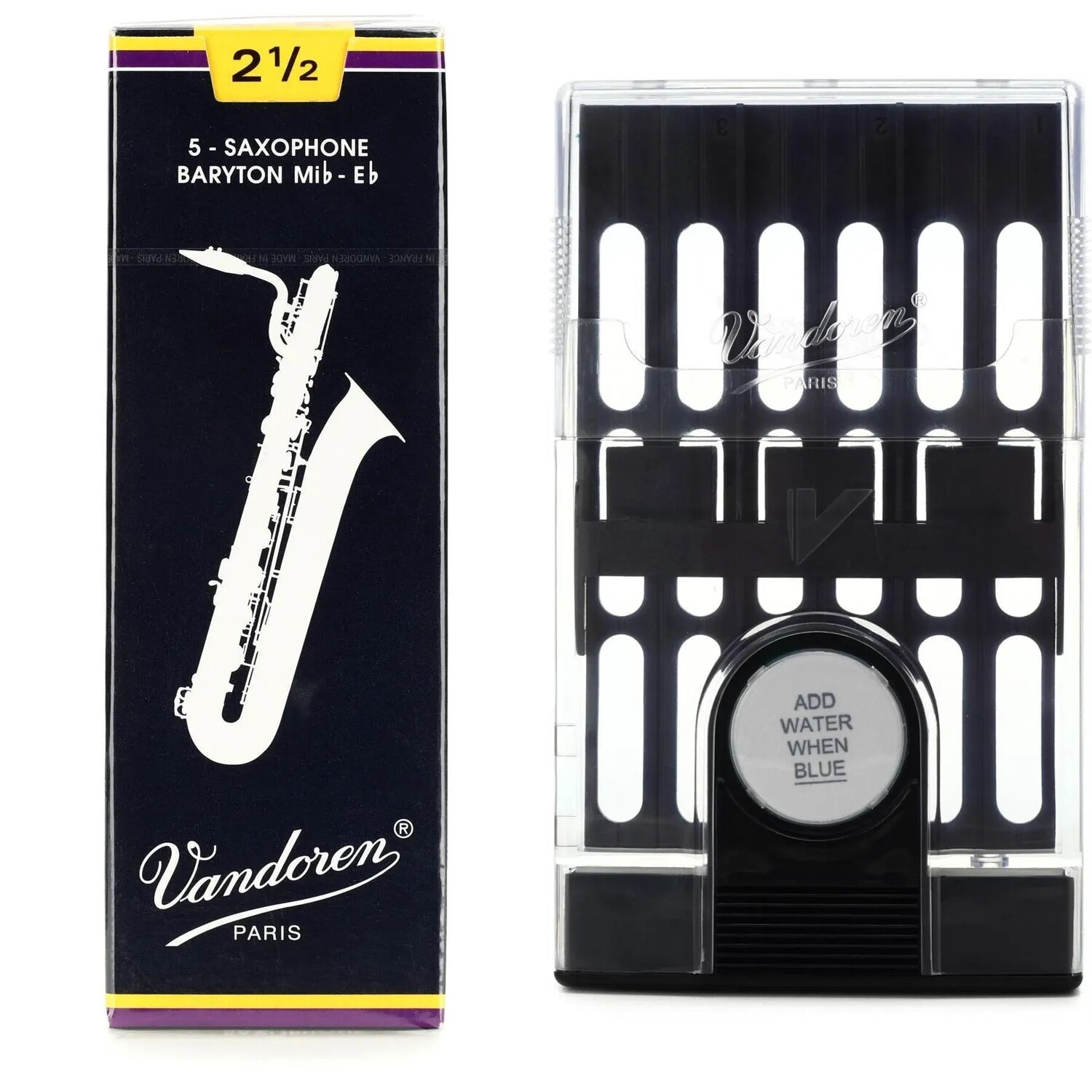 Vandoren SR2425 — Традиционные трости для баритон-саксофона в футляре — 2,5 шт. (5 шт.)
Vandoren SR2425 — Традиционные трости для баритон-саксофона в футляре — 2,5 шт. (5 шт.)