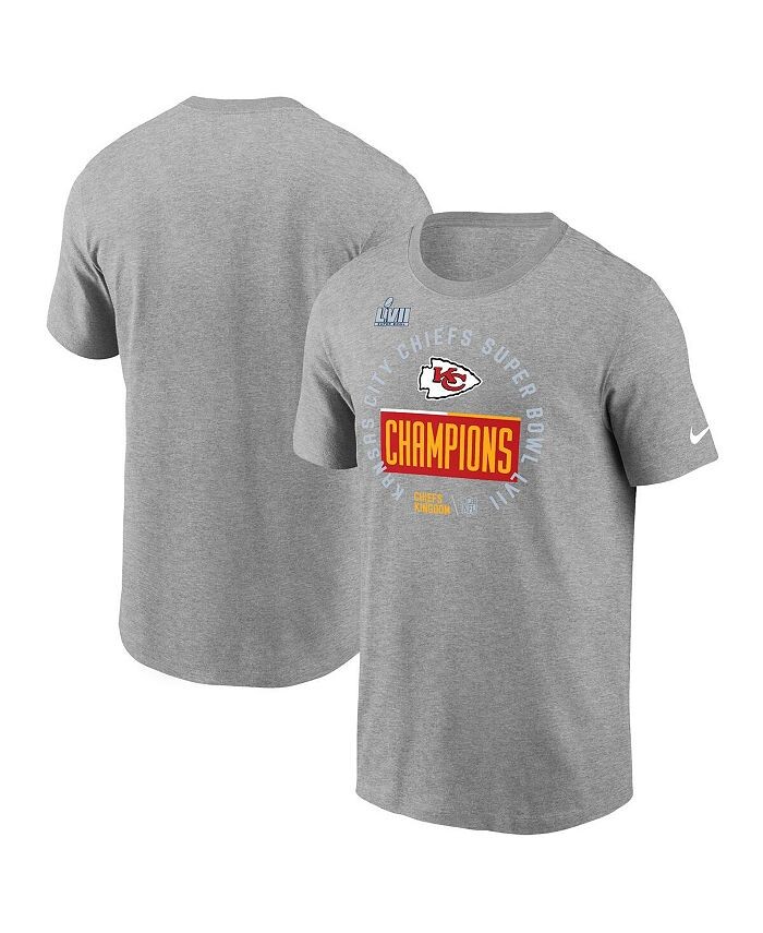 Мужская серая футболка Kansas City Chiefs Super Bowl LVII Champions Locker Room Trophy Collection Nike, серый
Мужская серая футболка Kansas City Chiefs Super Bowl LVII Champions Locker Room Trophy Collection Nike, серый