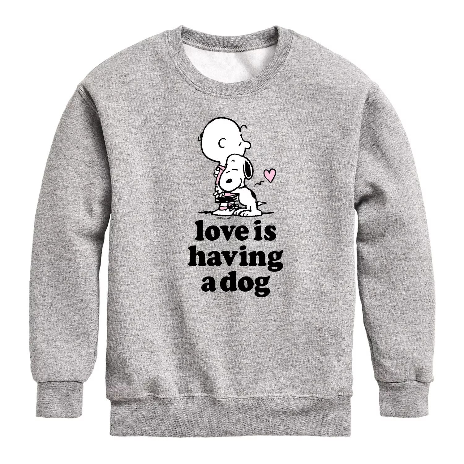 Толстовка из собачьего флиса Peanuts Love Is Have для мальчиков 8–20 лет Licensed Character, серый
Толстовка из собачьего флиса Peanuts Love Is Have для мальчиков 8–20 лет Licensed Character, серый