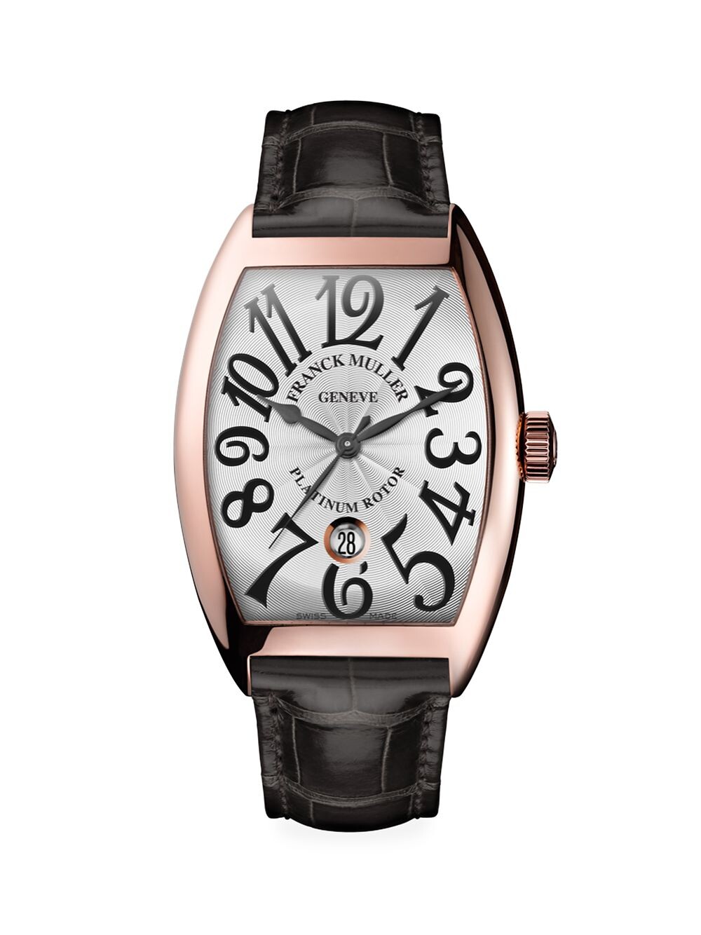 Часы Cintrée Curvex из розового золота с ремешком из кожи аллигатора Franck Muller, золотой
Часы Cintrée Curvex из розового золота с ремешком из кожи аллигатора Franck Muller, золотой