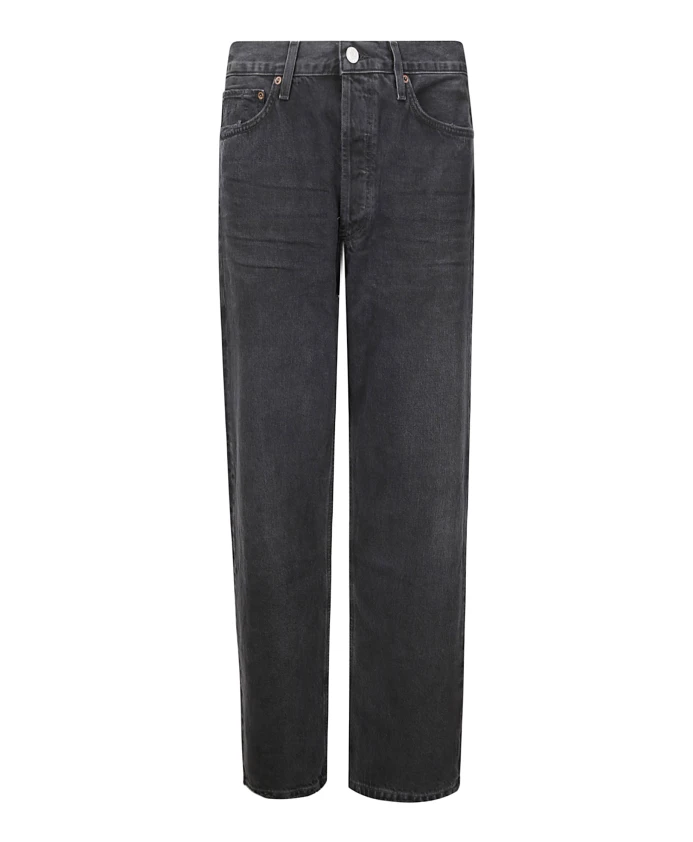 Широкие джинсы с бахромой по низу Agolde, черный
Широкие джинсы с бахромой по низу Agolde, черный