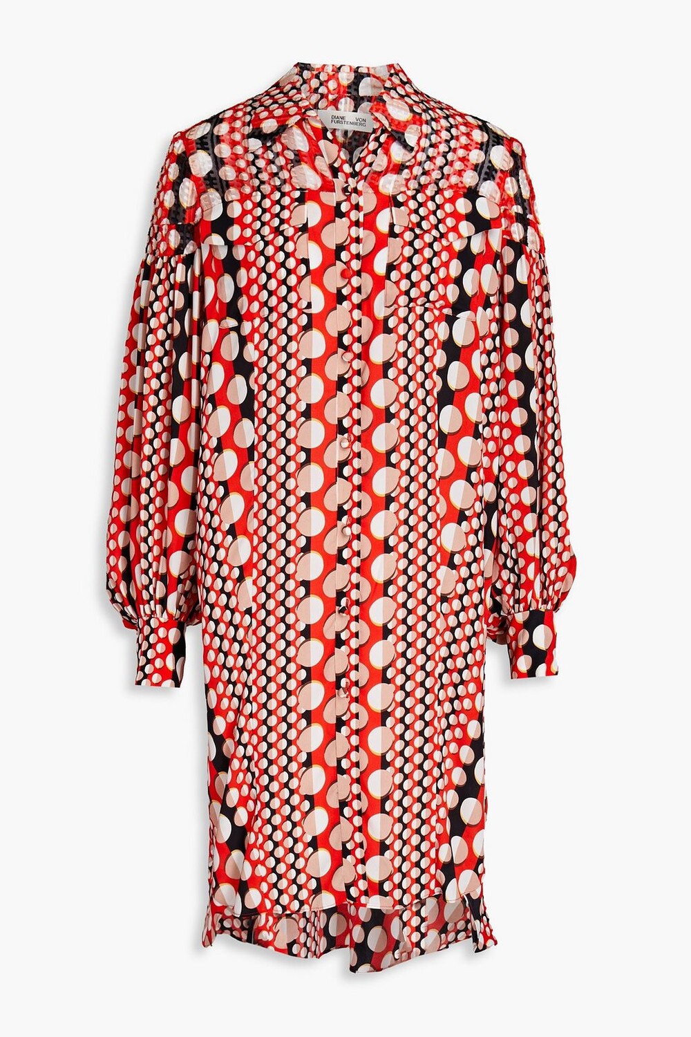 Платье-рубашка мини из крепдешина с принтом Fil купе DIANE VON FURSTENBERG, красный
Платье-рубашка мини из крепдешина с принтом Fil купе DIANE VON FURSTENBERG, красный