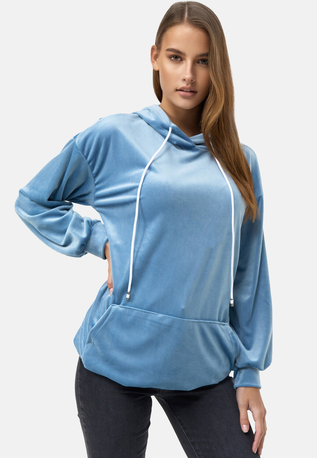 Толстовка enflame Langer Kapuzen Pullover Oversized Hoodie Kleid Velours, светло-синий
Толстовка enflame Langer Kapuzen Pullover Oversized Hoodie Kleid Velours, светло-синий