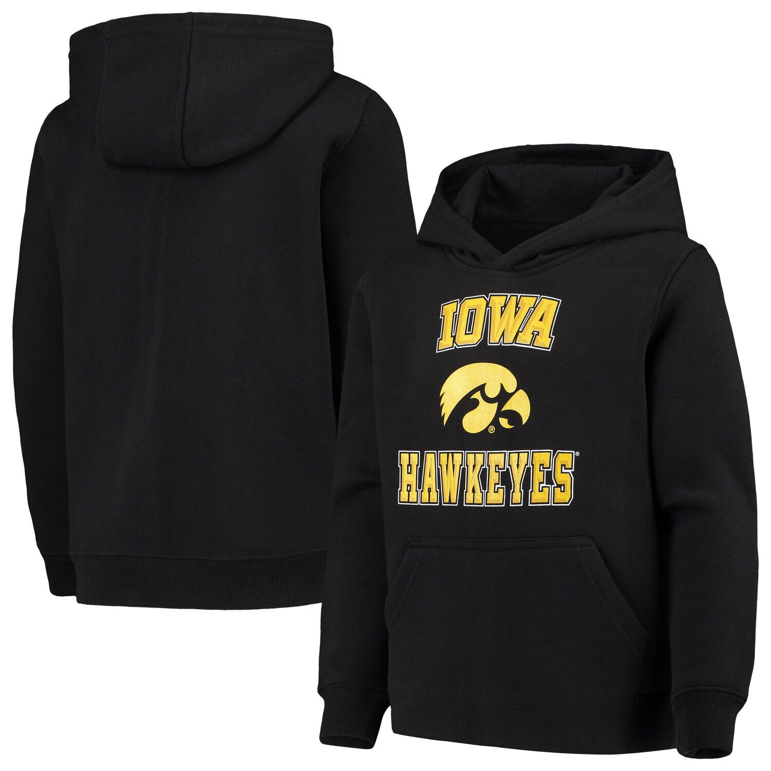 Молодежный пуловер с капюшоном Iowa Hawkeyes черного цвета с большими скосами Outerstuff
Молодежный пуловер с капюшоном Iowa Hawkeyes черного цвета с большими скосами Outerstuff