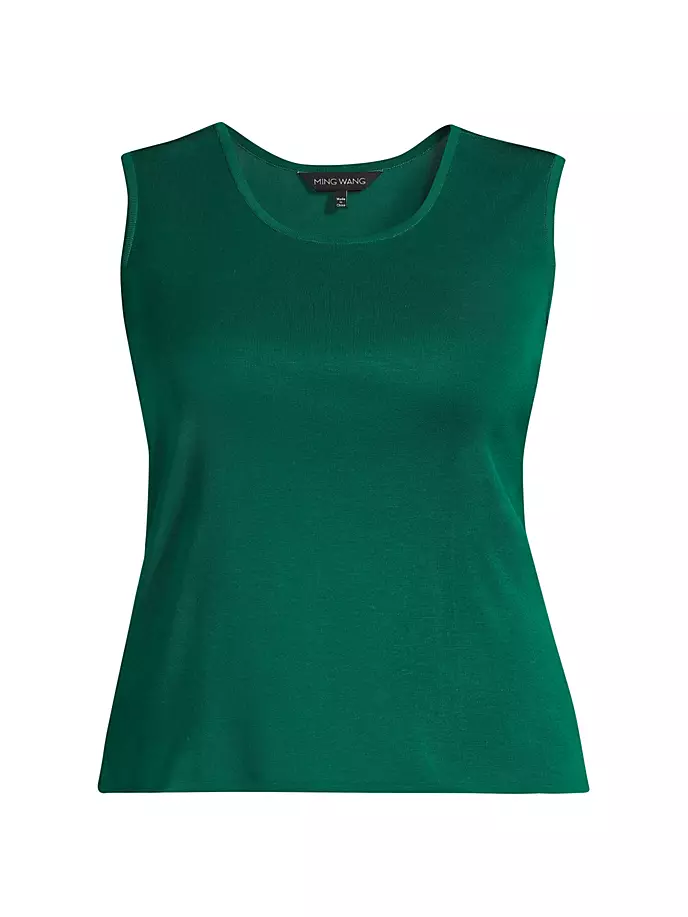 Вязаная майка больших размеров с круглым вырезом Ming Wang, Plus Size, цвет jewel green
Вязаная майка больших размеров с круглым вырезом Ming Wang, Plus Size, цвет jewel green