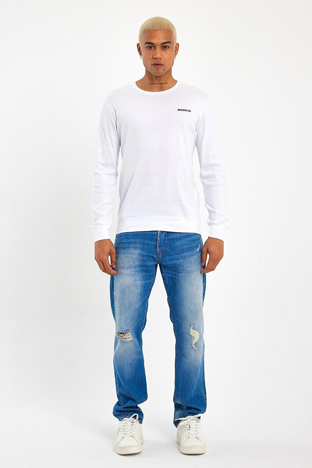 Тонкая мужская толстовка Slim Fit с круглым вырезом и длинными рукавами SPR2019K18 Süperlife, белый
Тонкая мужская толстовка Slim Fit с круглым вырезом и длинными рукавами SPR2019K18 Süperlife, белый