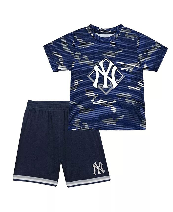 Темно-синий комплект из футболки и шорт для мальчиков и девочек New York Yankees Field Ball Fanatics, синий
Темно-синий комплект из футболки и шорт для мальчиков и девочек New York Yankees Field Ball Fanatics, синий