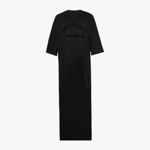 Платье-Футболка макси из хлопковой смеси с логотипом Fear Of God Essentials, черный
Платье-Футболка макси из хлопковой смеси с логотипом Fear Of God Essentials, черный